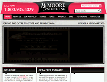 Tablet Screenshot of moorestoneinc.com